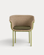 Caitlyn Metal and Rattan Outdoor Chair