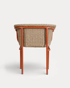 Caitlyn Metal and Rattan Outdoor Chair