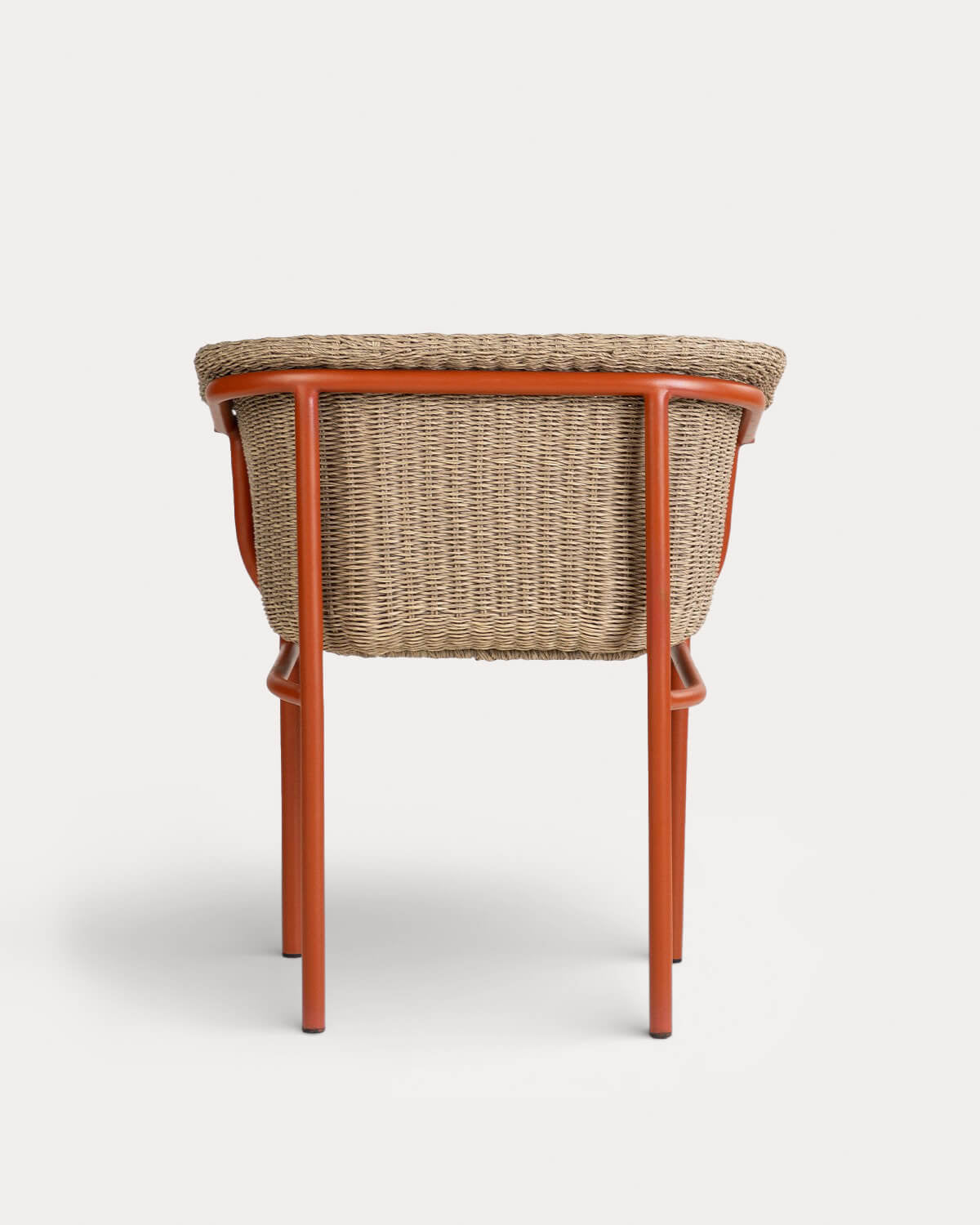 Caitlyn Metal and Rattan Outdoor Chair