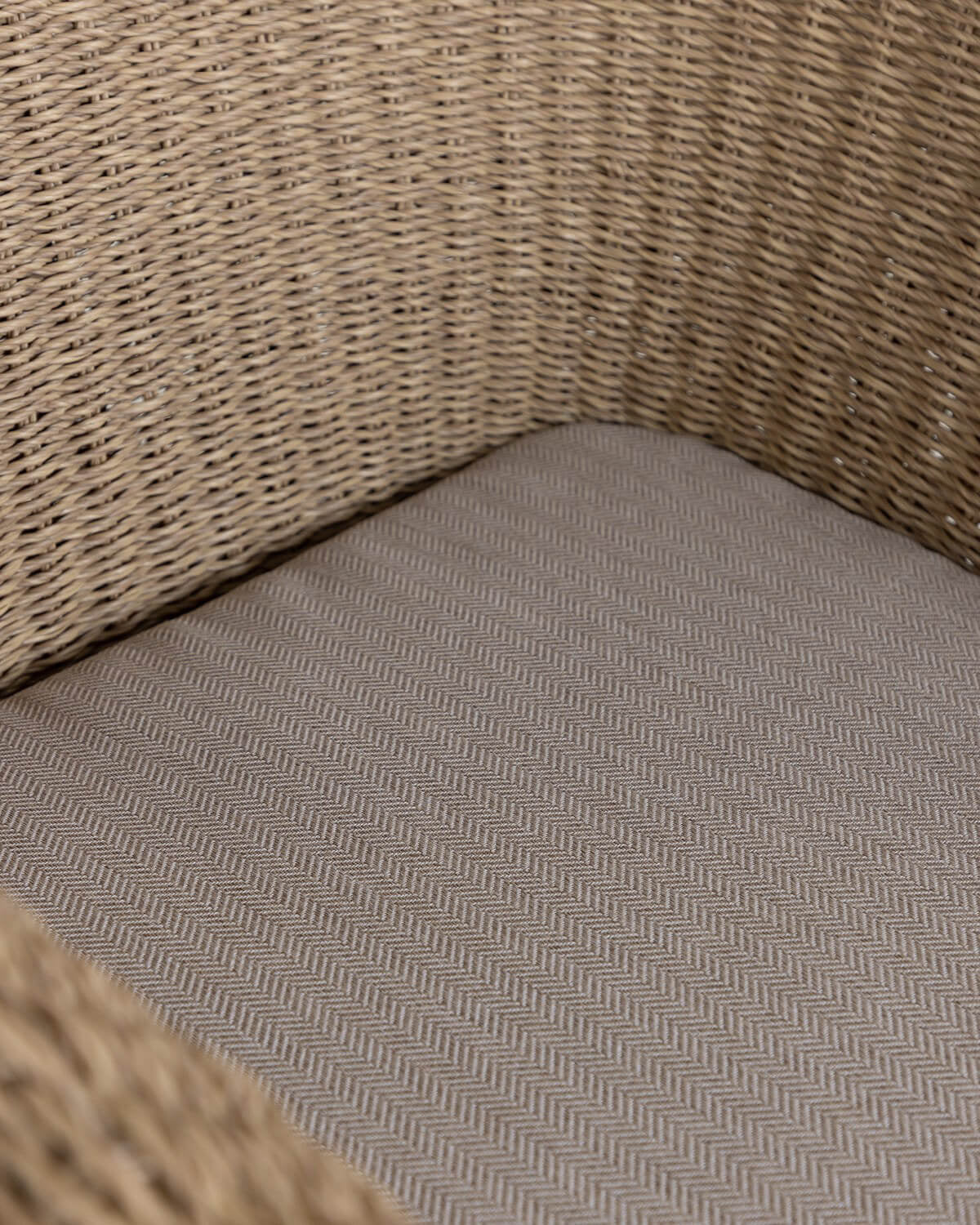 Caitlyn Metal and Rattan Outdoor Chair