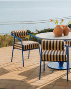 Mitha metal and fabric outdoor chair