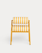 Mitha metal and fabric outdoor chair