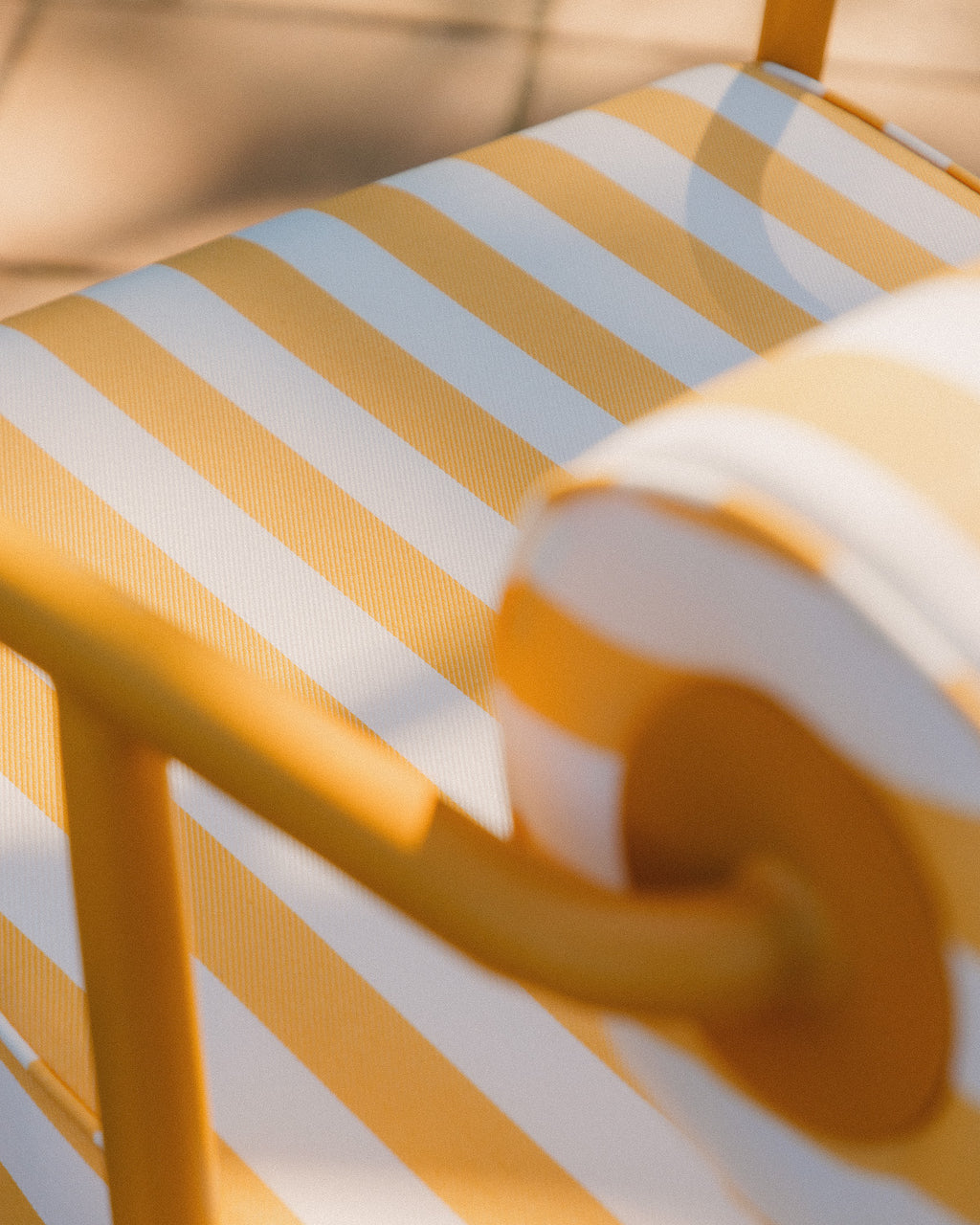 Mitha metal and fabric outdoor chair