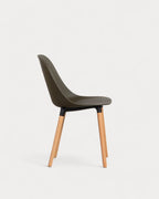 Reine outdoor chair in polypropylene and wood