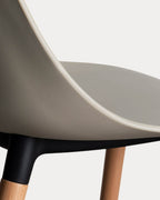 Reine outdoor chair in polypropylene and wood
