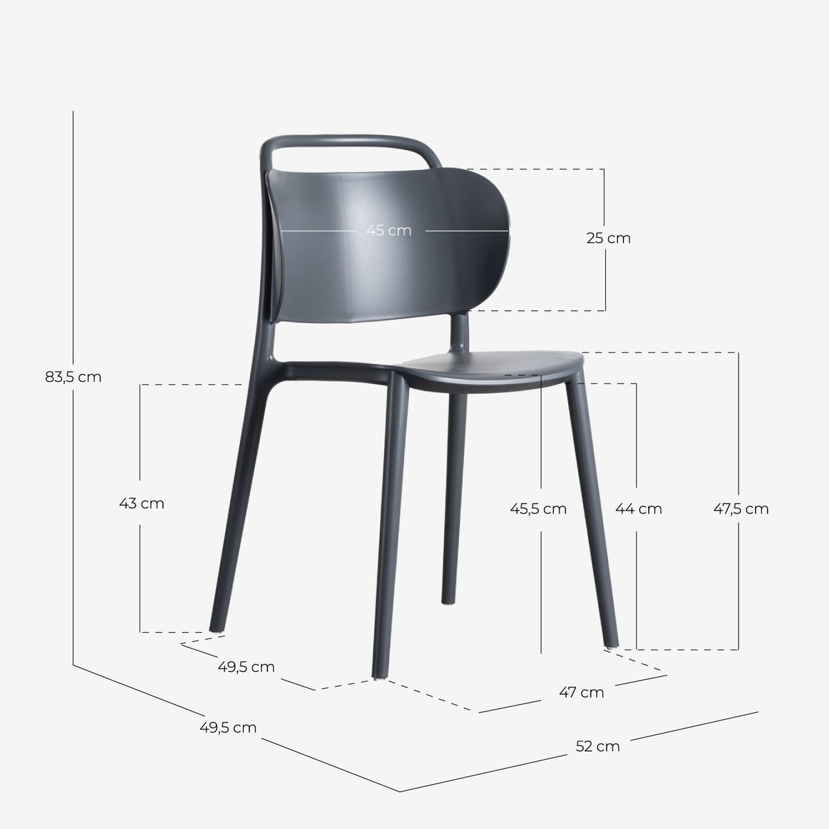 Kole polypropylene outdoor chair