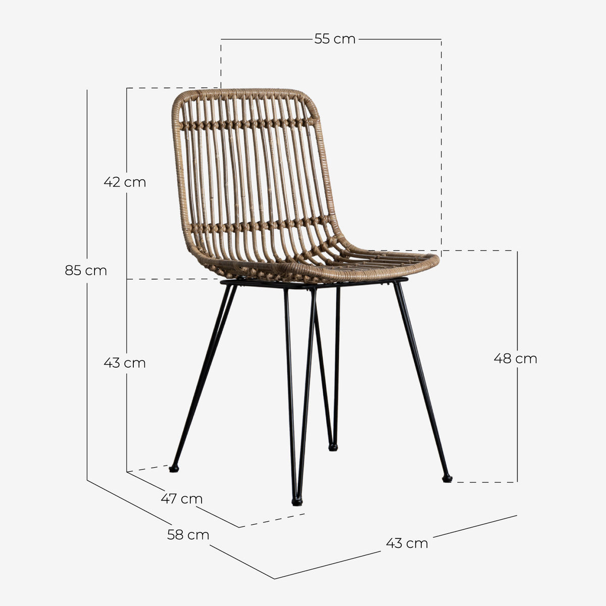 Nice natural rattan outdoor chair