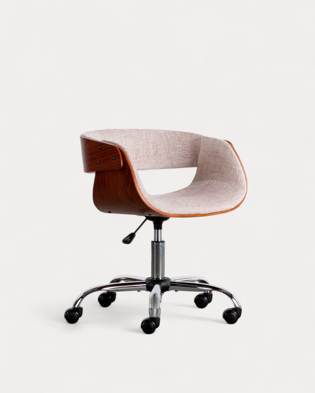 Berlin adjustable wood and fabric office chair