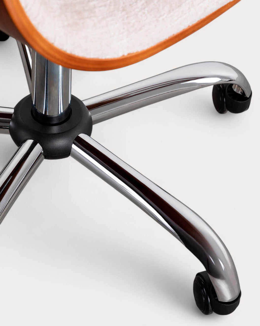 Berlin adjustable wood and fabric office chair