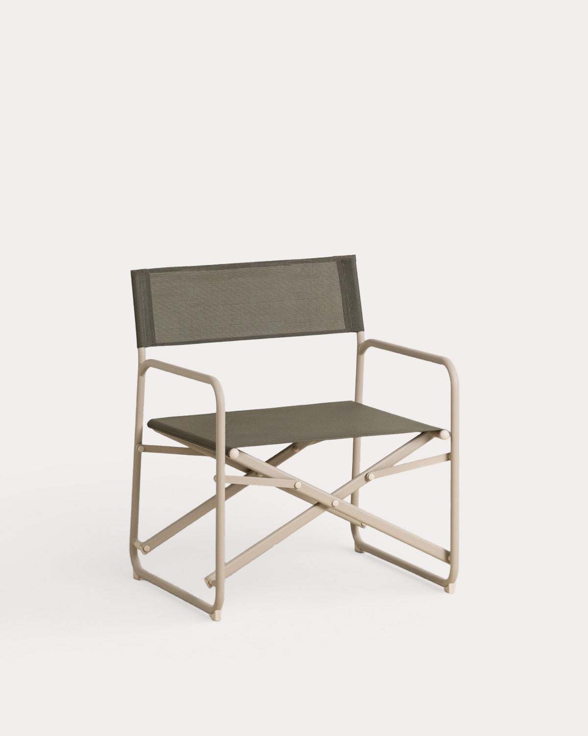 Bowye folding metal and fabric garden armchair