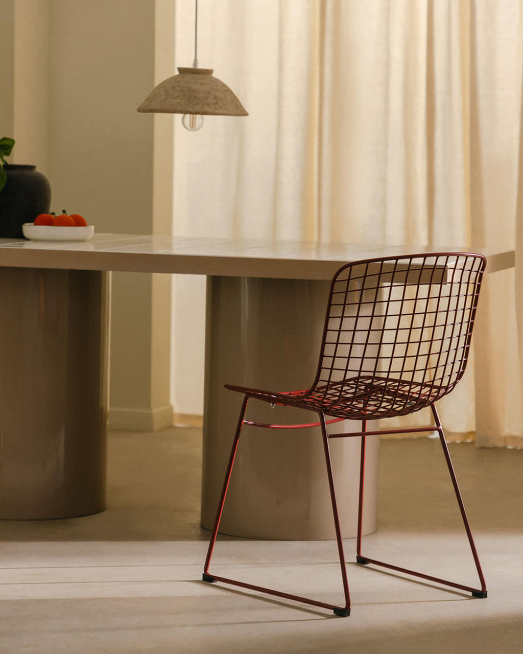 Aras Fresh Metal High Back Dining Chair