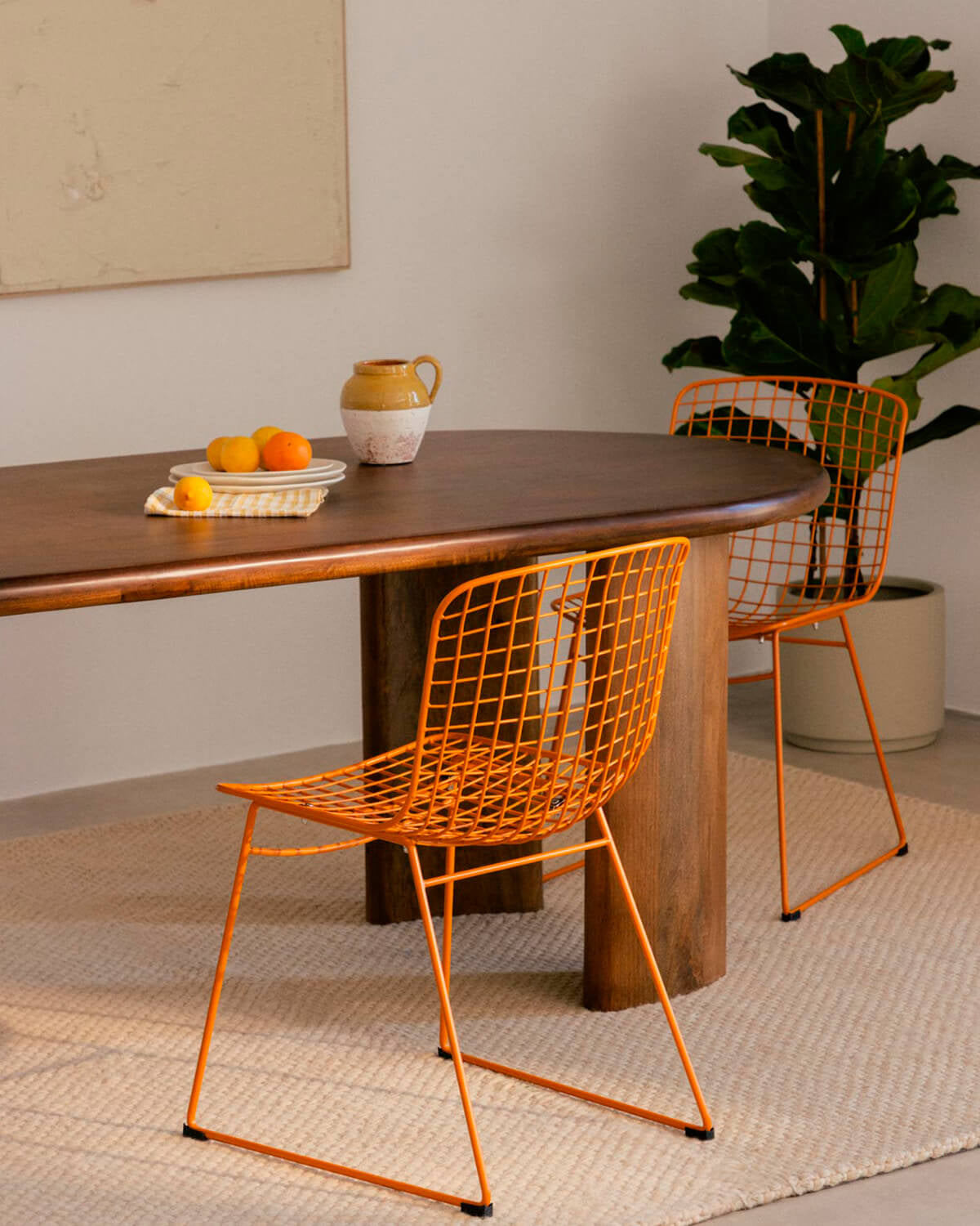 Aras Fresh Metal High Back Dining Chair