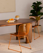 Aras Fresh Metal High Back Dining Chair
