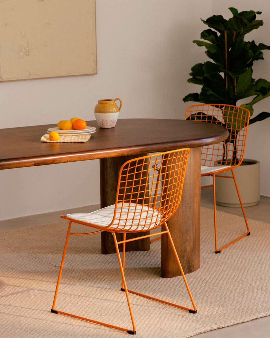 Aras Fresh Metal High Back Dining Chair