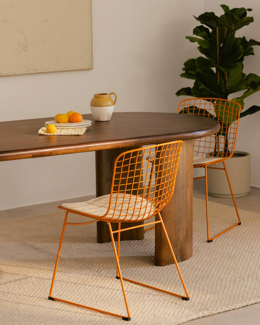 Aras Fresh Metal High Back Dining Chair