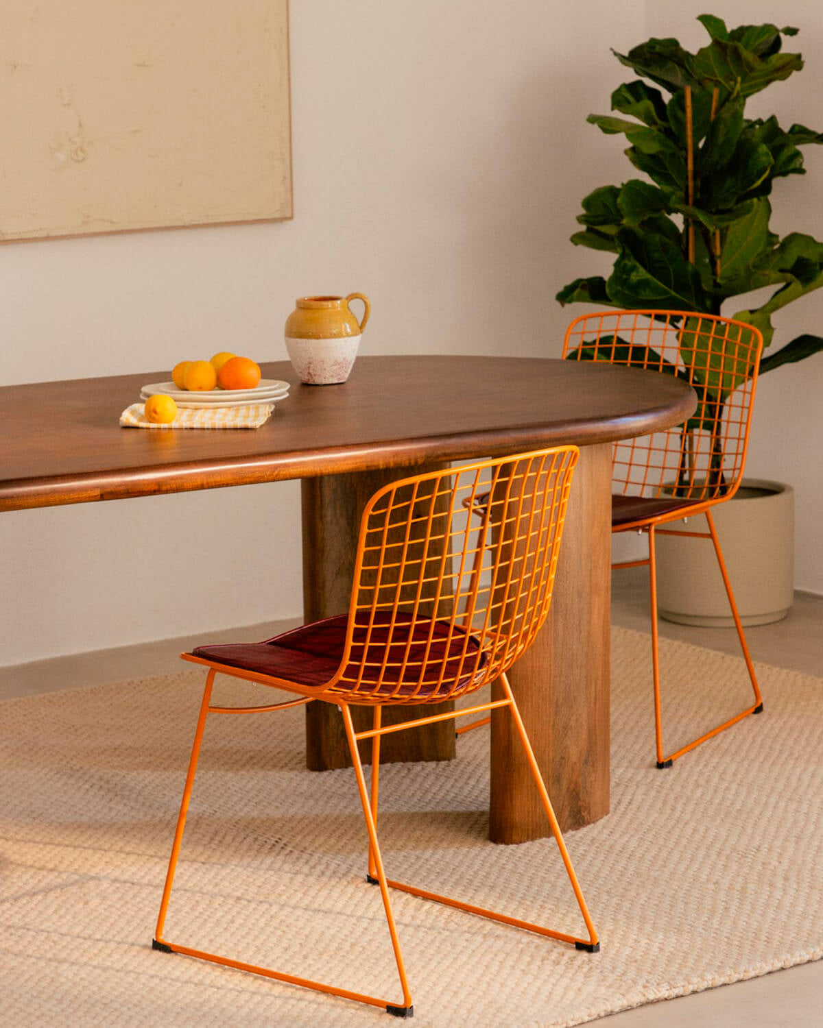 Aras Fresh Metal High Back Dining Chair