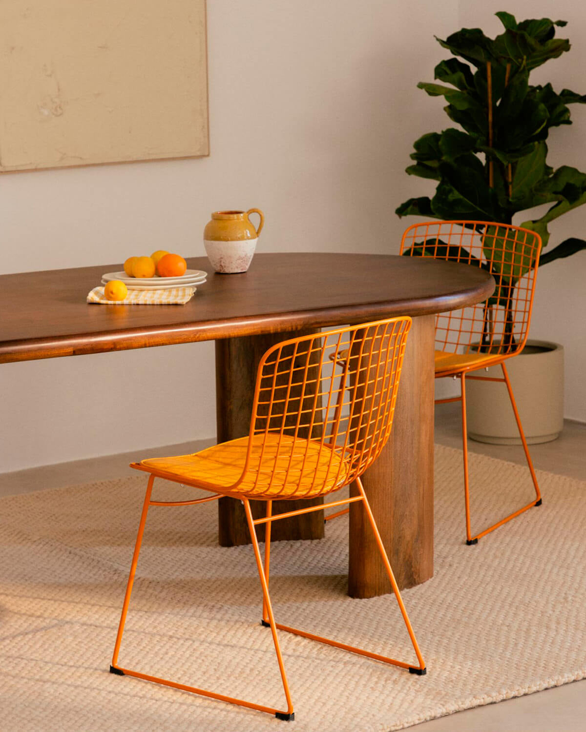 Aras Fresh Metal High Back Dining Chair