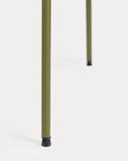 Dining room chair with metal armrests and Myretia fabric