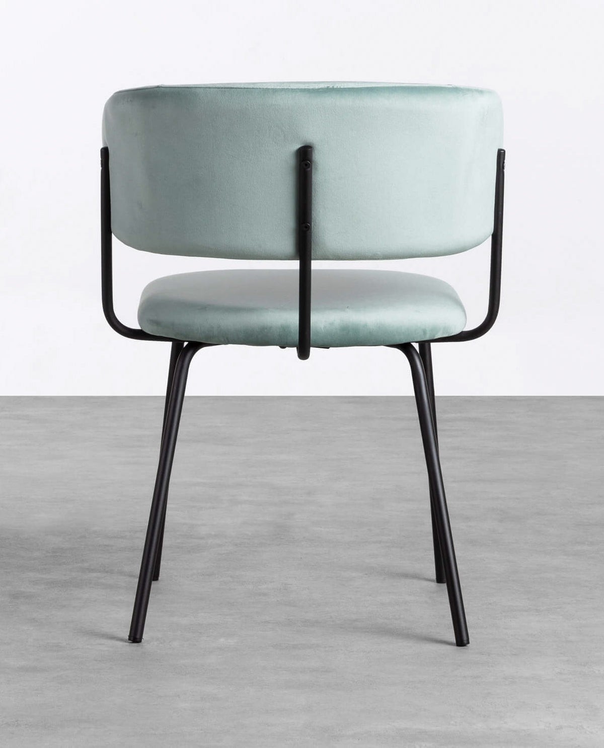 Bonse Velvet and Metal Dining Chair