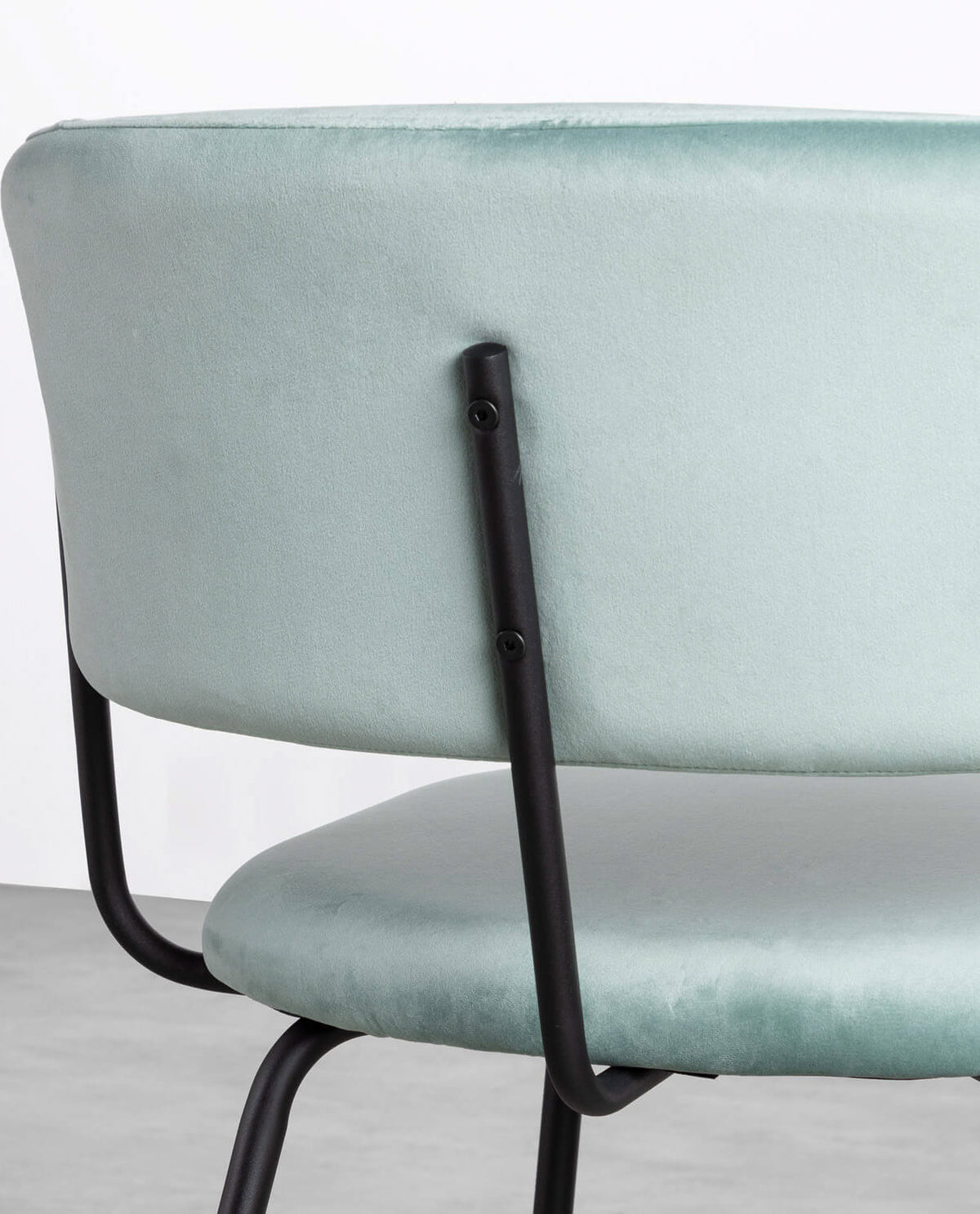 Bonse Velvet and Metal Dining Chair