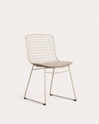 Aras High Back Metal Dining Chair