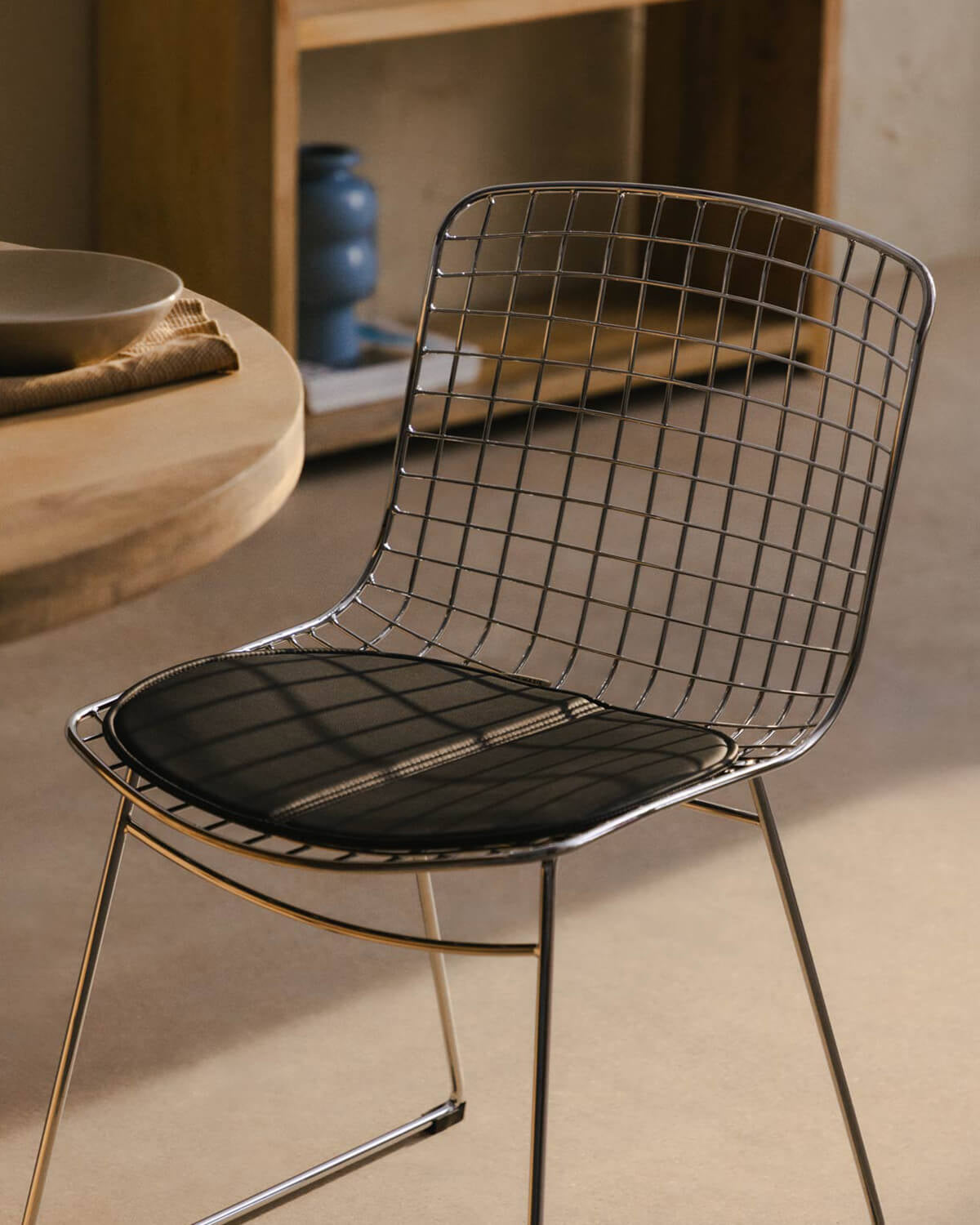 Aras High Back Metal Dining Chair