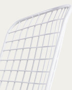 Aras High Back Metal Dining Chair