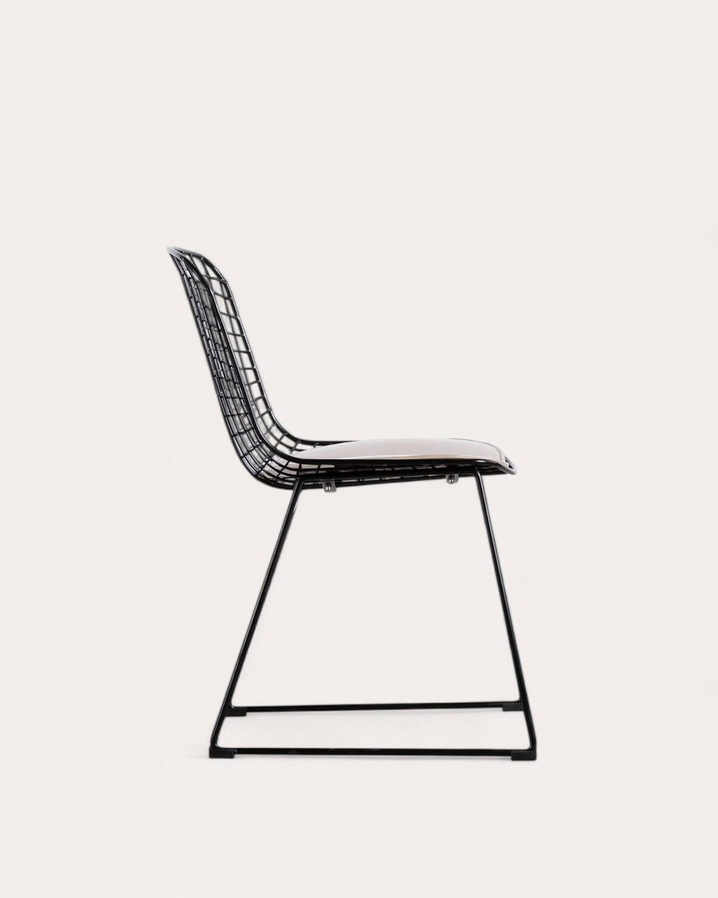 Aras High Back Metal Dining Chair