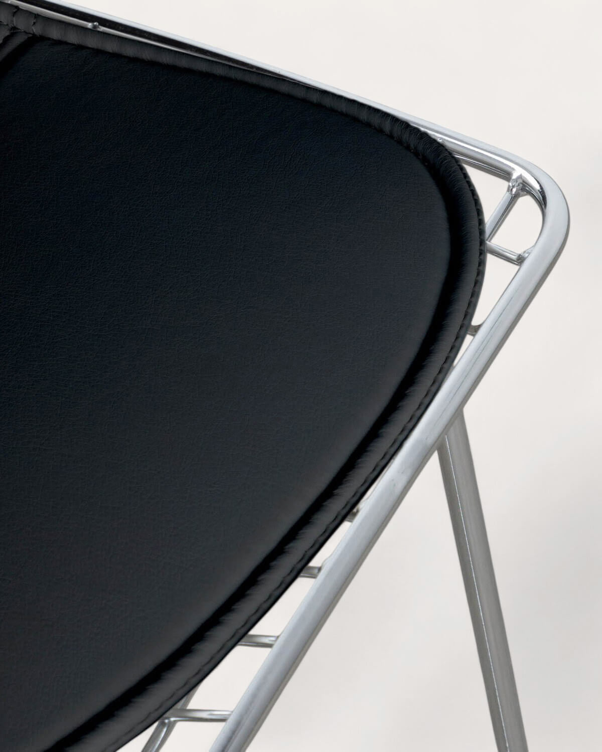 Aras High Back Metal Dining Chair