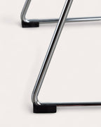 Aras High Back Metal Dining Chair