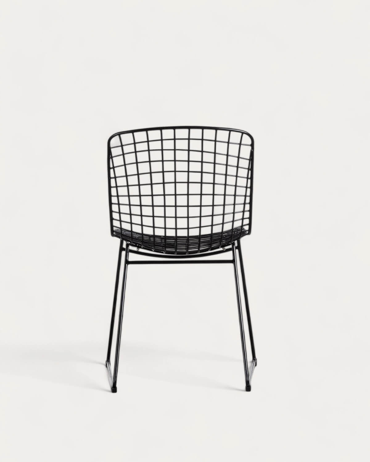 Aras High Back Metal Dining Chair