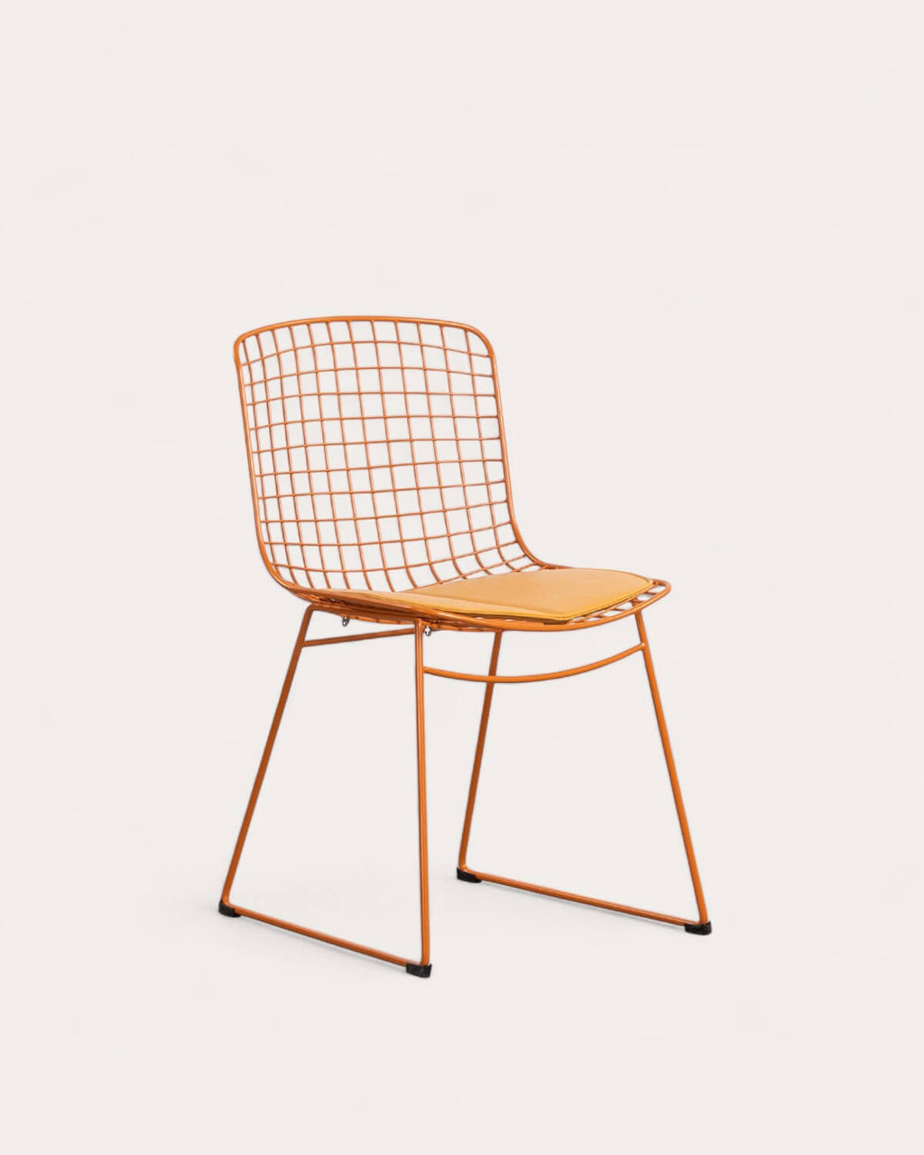 Aras High Back Metal Dining Chair