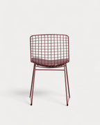 Aras High Back Metal Dining Chair