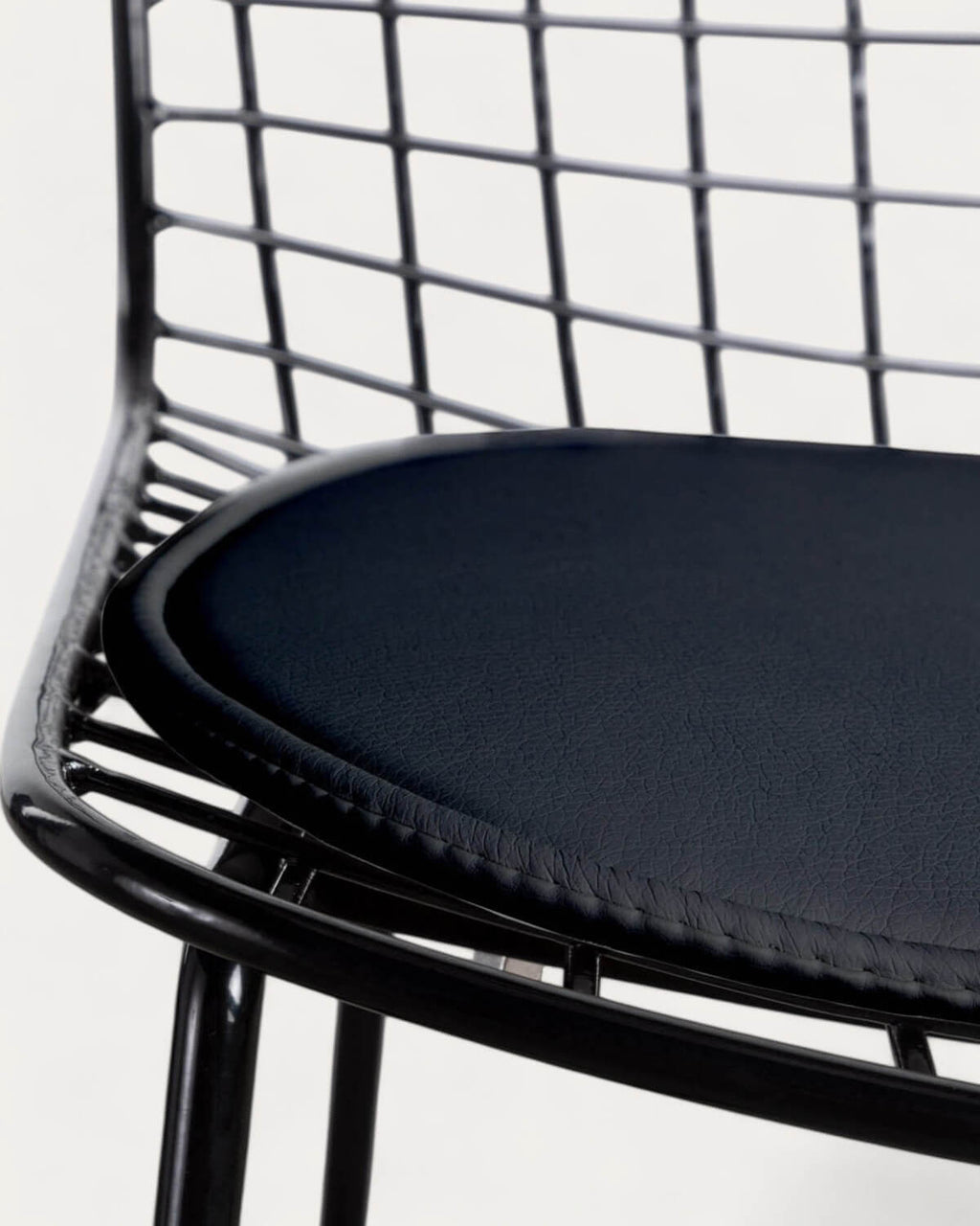 Aras High Back Metal Dining Chair