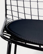 Aras High Back Metal Dining Chair