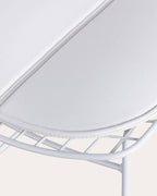 Aras High Back Metal Dining Chair