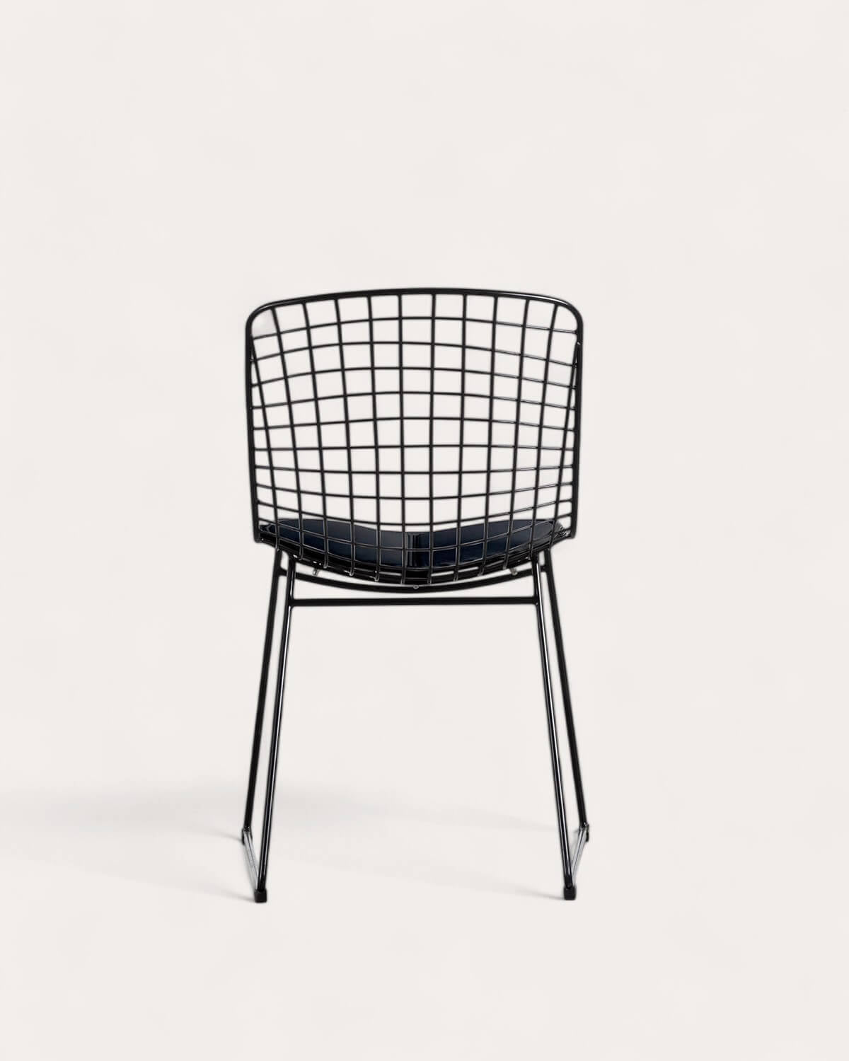 Aras High Back Metal Dining Chair