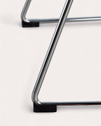 Aras High Back Metal Dining Chair