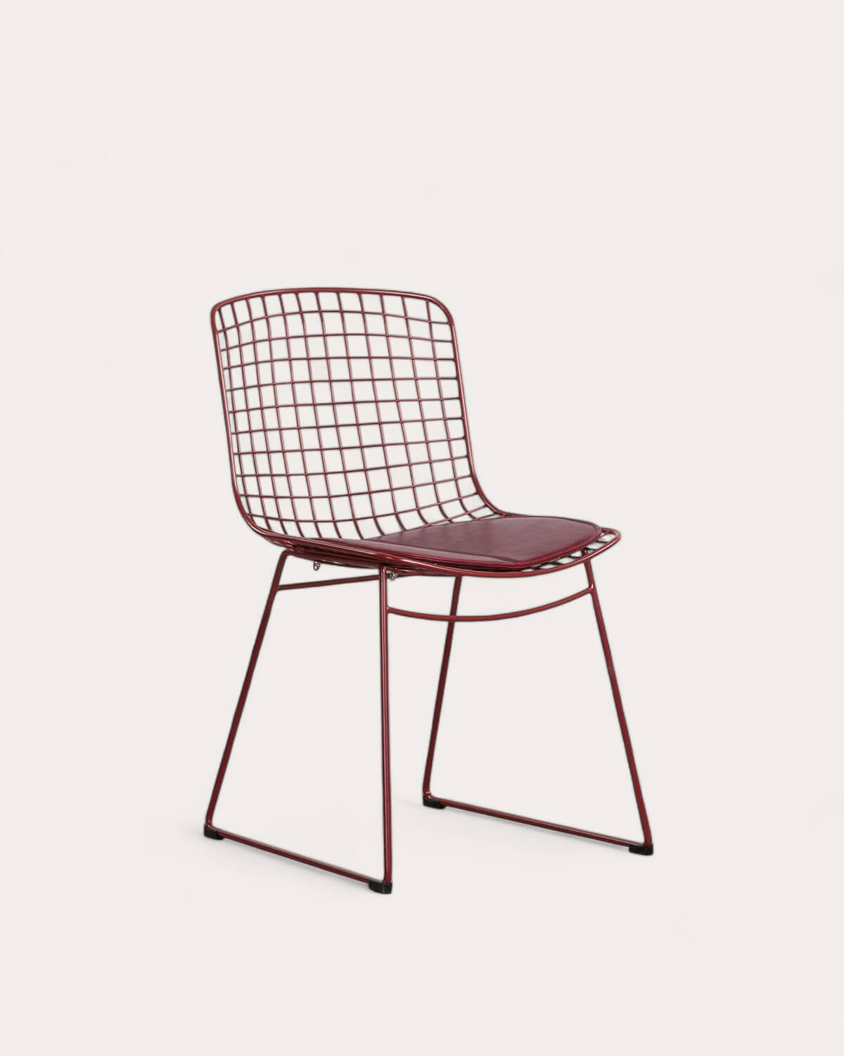 Aras High Back Metal Dining Chair
