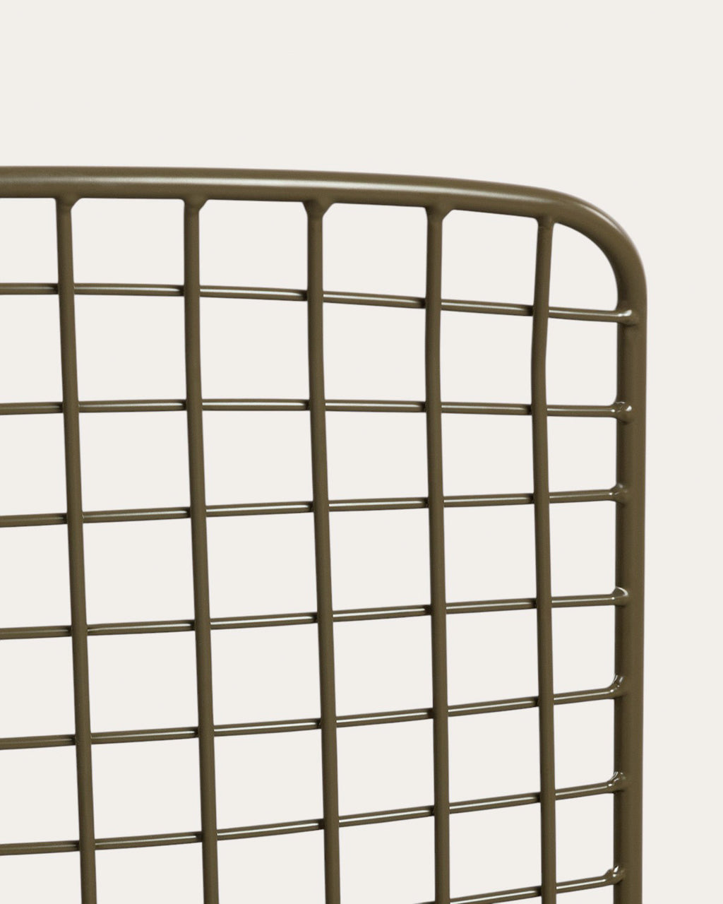 Aras High Back Metal Dining Chair