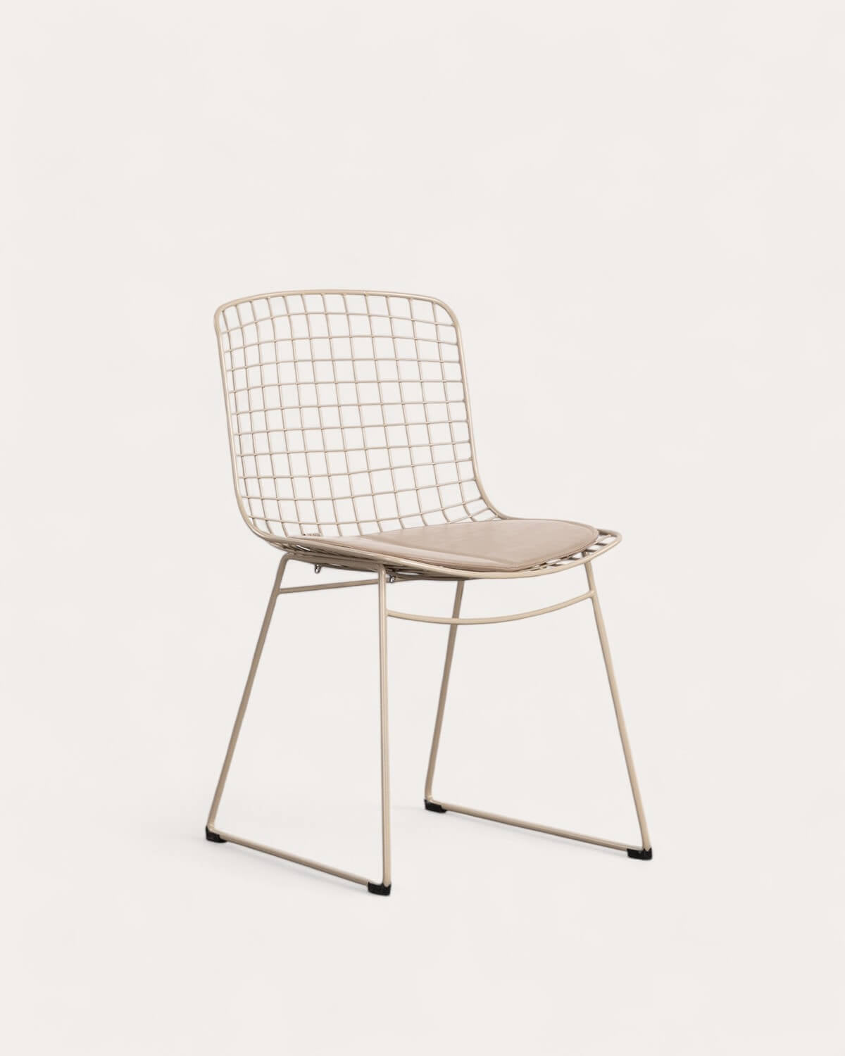 Aras High Back Metal Dining Chair
