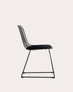 Aras High Back Metal Dining Chair