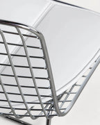 Aras High Back Metal Dining Chair