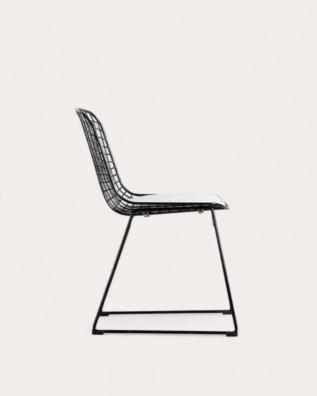 Aras High Back Metal Dining Chair
