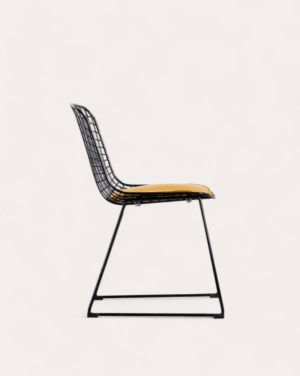 Aras High Back Metal Dining Chair