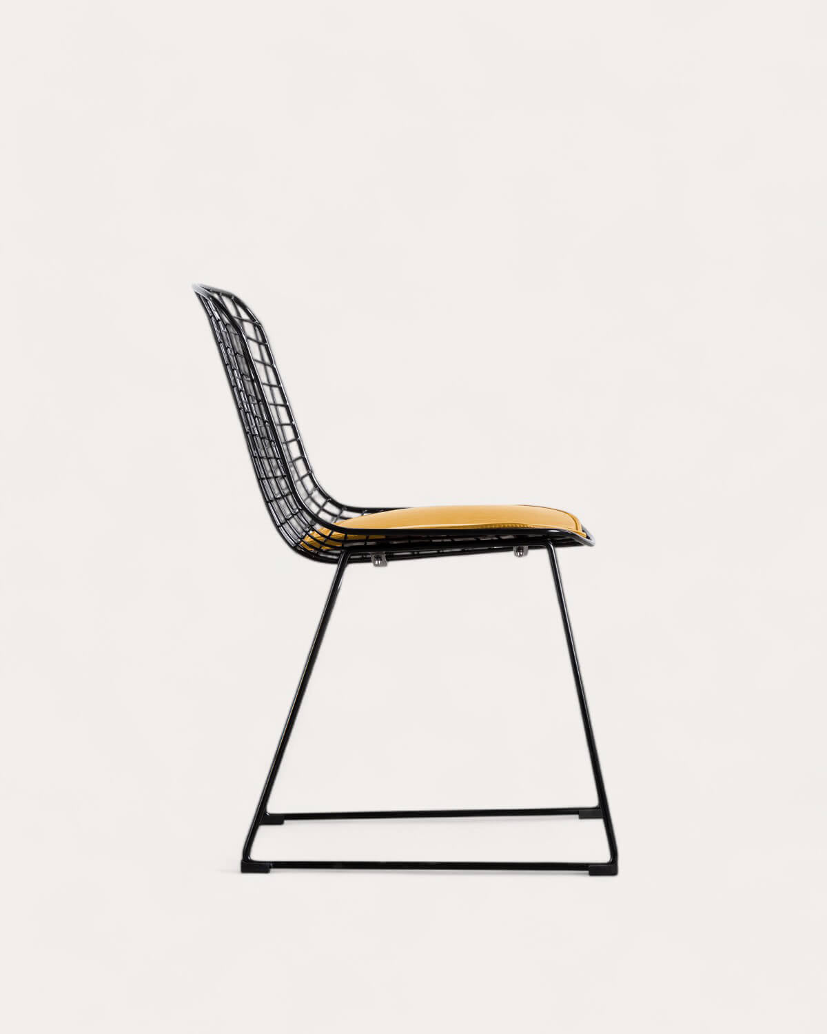 Aras High Back Metal Dining Chair