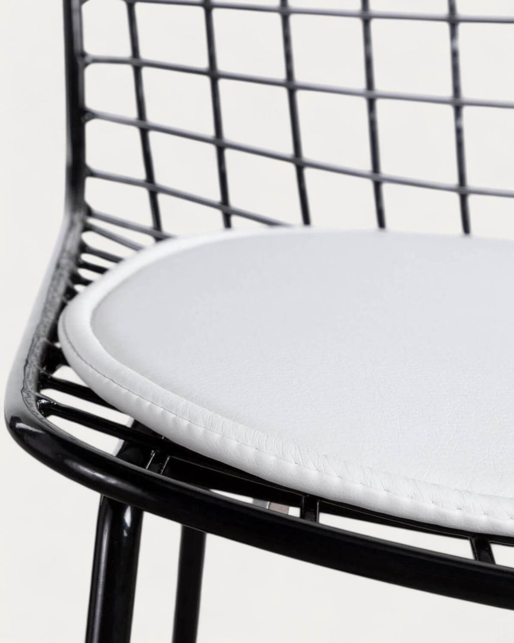 Aras High Back Metal Dining Chair