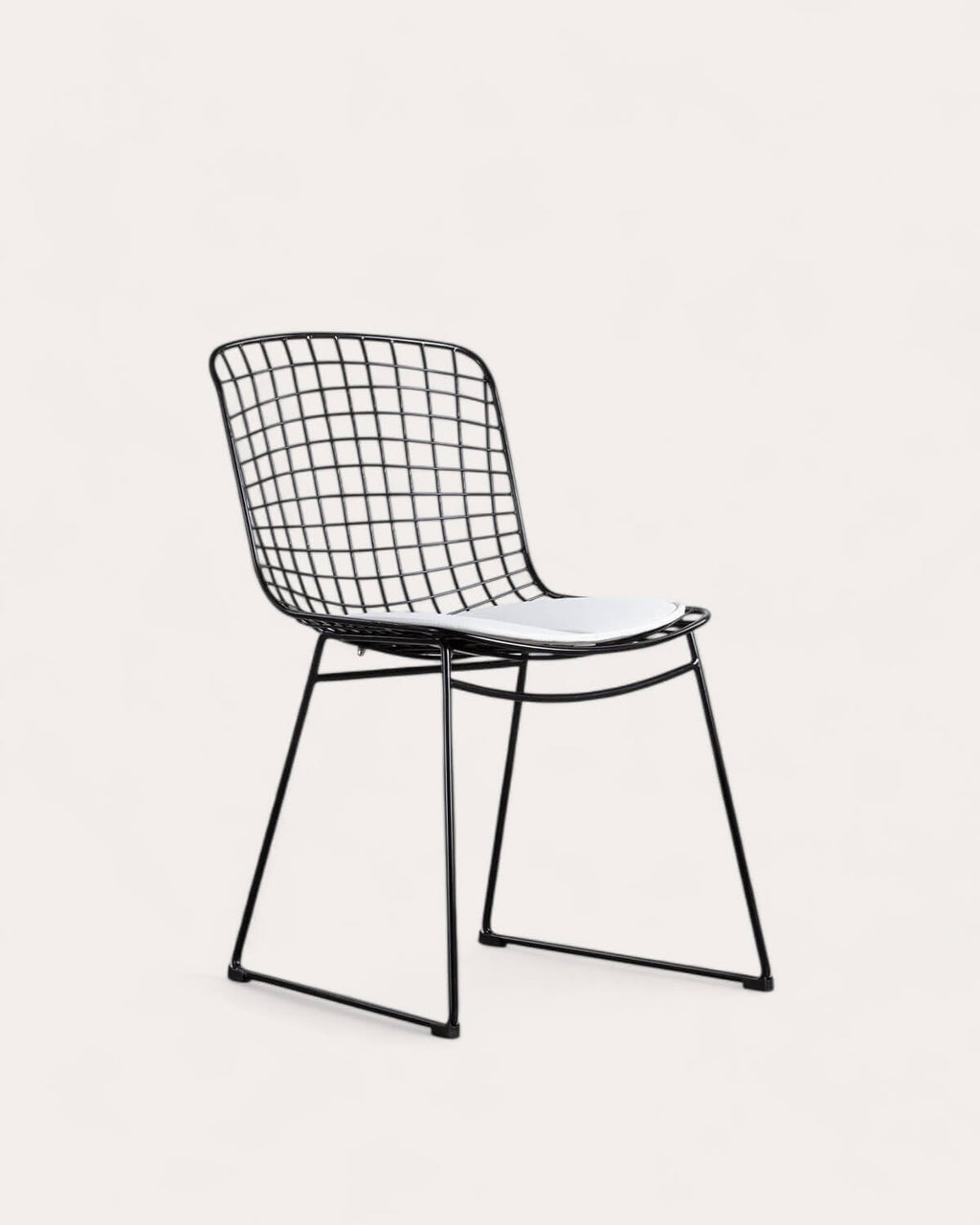 Aras High Back Metal Dining Chair