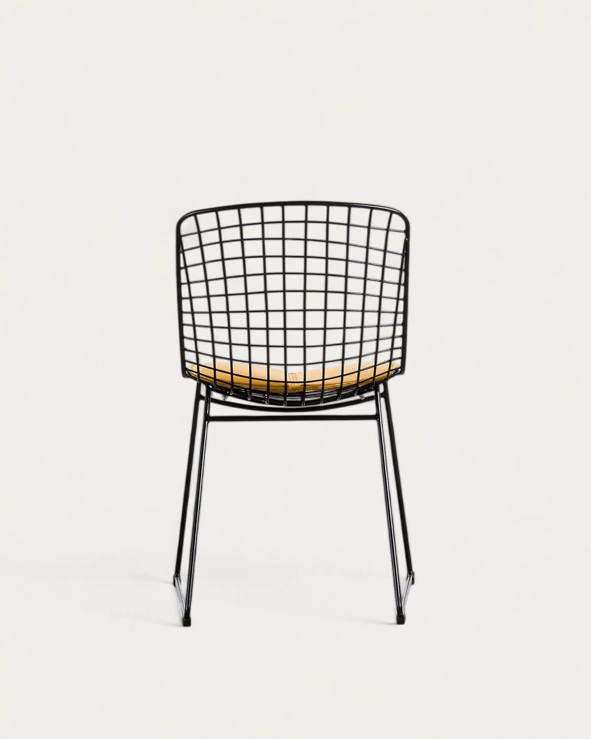 Aras High Back Metal Dining Chair