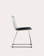 Aras High Back Metal Dining Chair